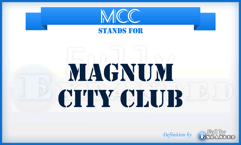 MCC - Magnum City Club