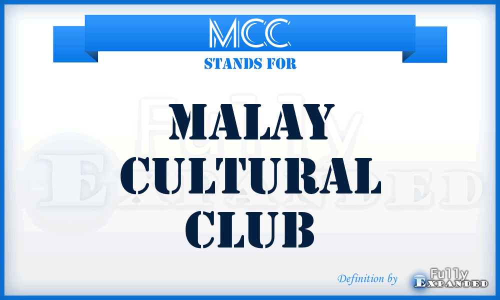 MCC - Malay Cultural Club