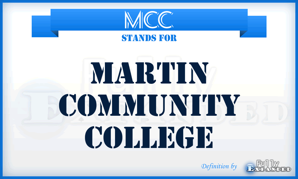 MCC - Martin Community College