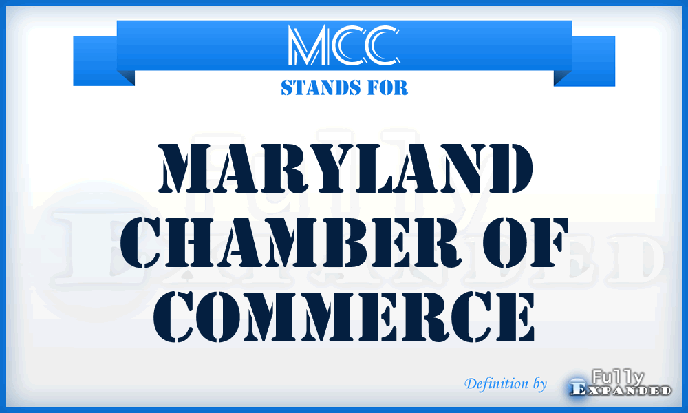 MCC - Maryland Chamber of Commerce