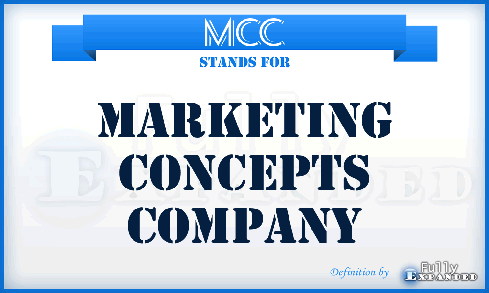 MCC - Marketing Concepts Company