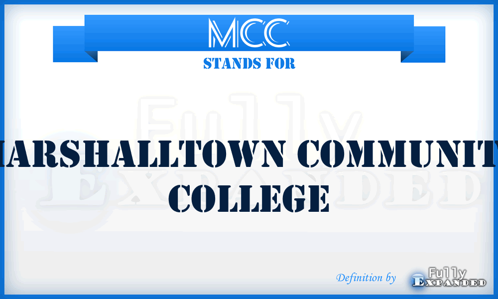 MCC - Marshalltown Community College