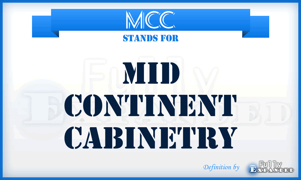 MCC - Mid Continent Cabinetry