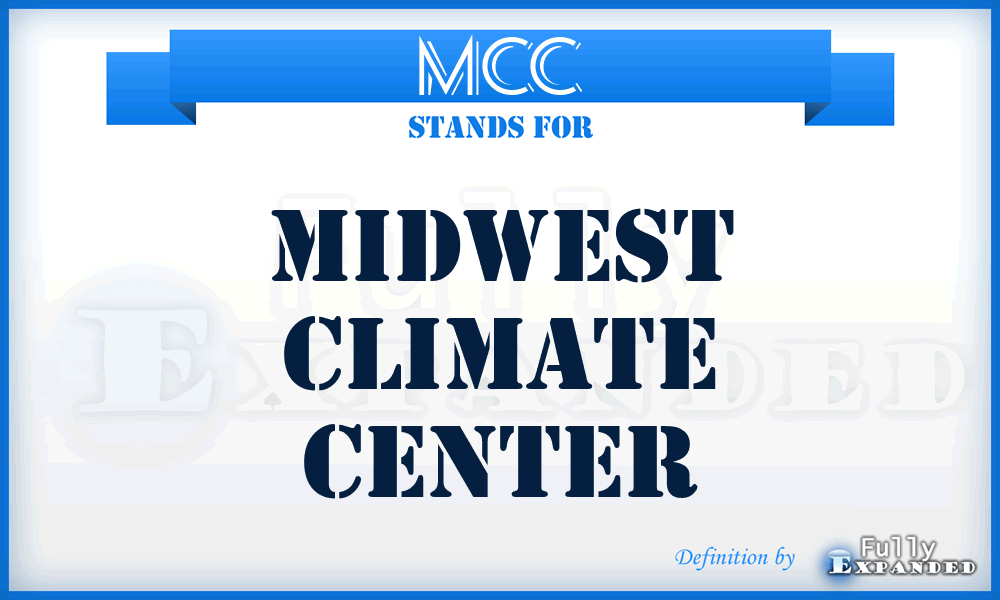 MCC - Midwest Climate Center