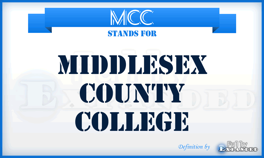 MCC - Middlesex County College