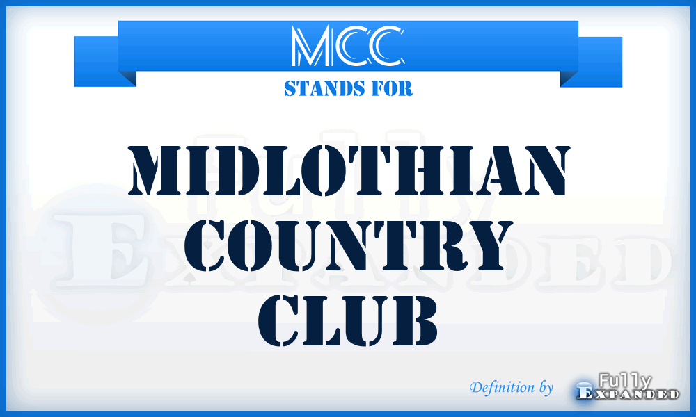 MCC - Midlothian Country Club