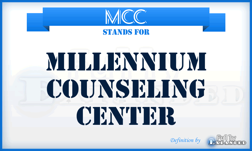 MCC - Millennium Counseling Center