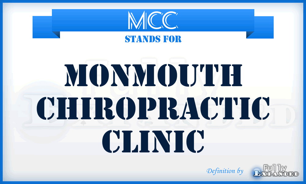 MCC - Monmouth Chiropractic Clinic