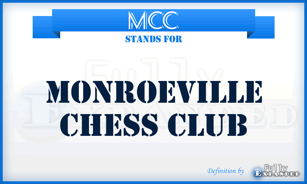 MCC - Monroeville Chess Club