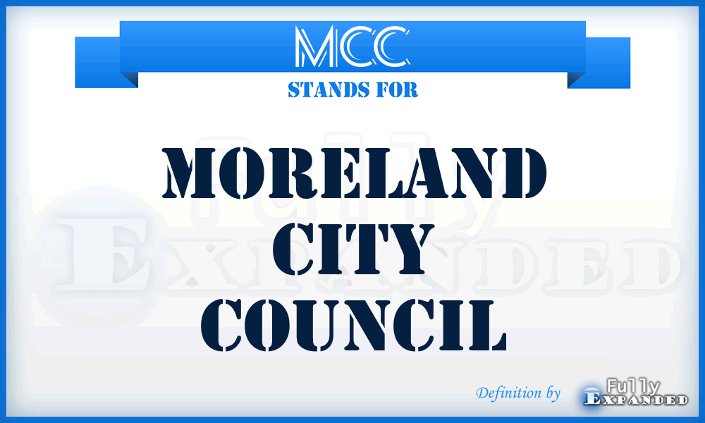 MCC - Moreland City Council