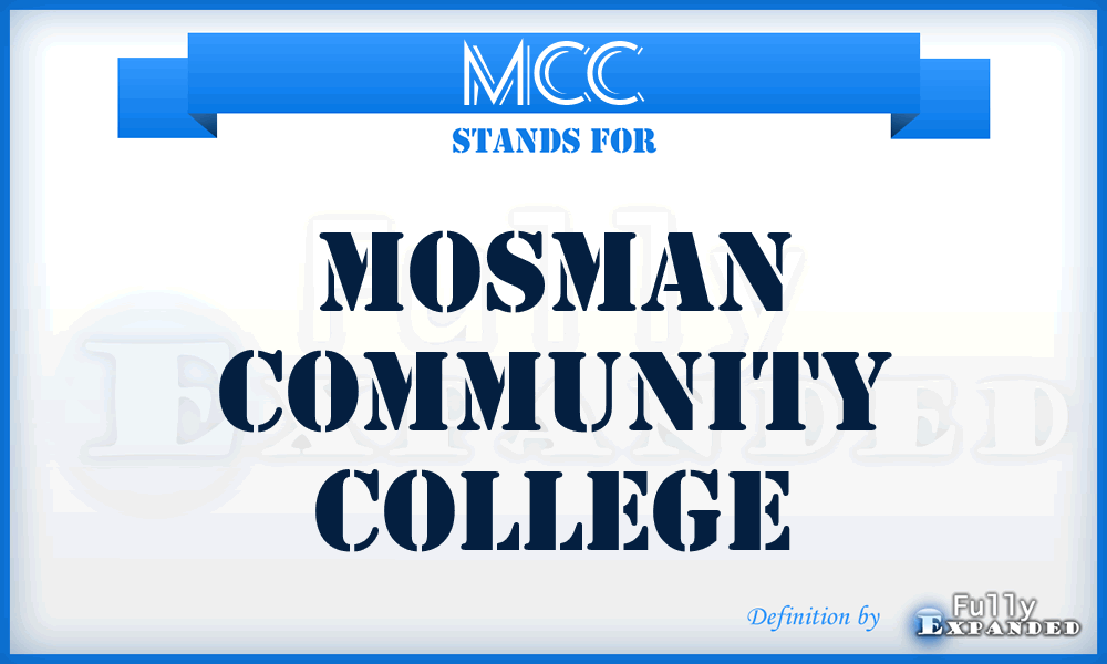 MCC - Mosman Community College