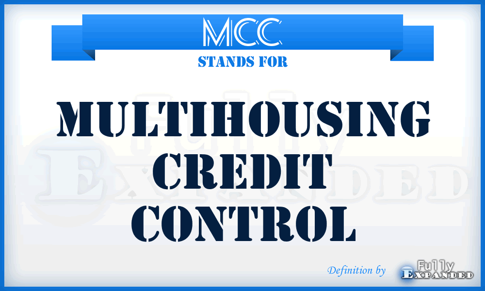 MCC - Multihousing Credit Control