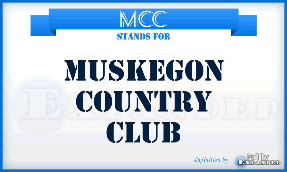 MCC - Muskegon Country Club
