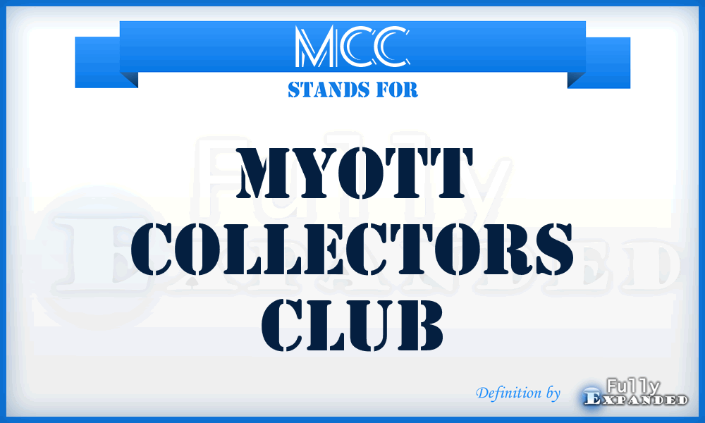 MCC - Myott Collectors Club
