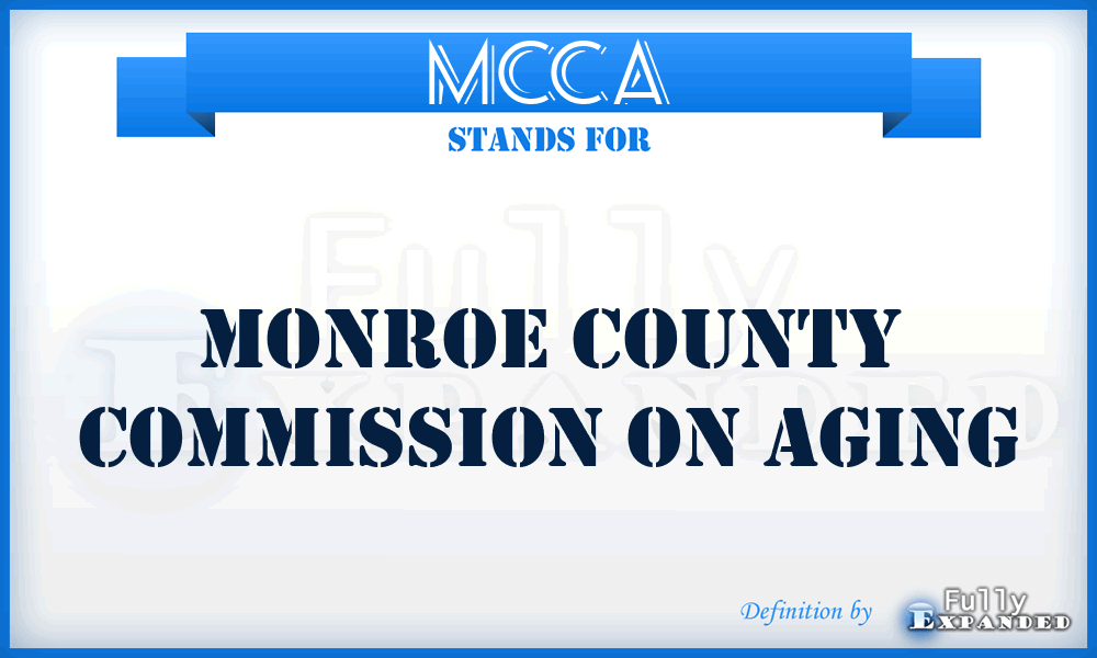 MCCA - Monroe County Commission on Aging