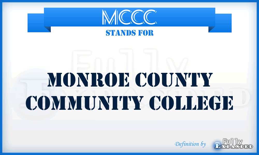 MCCC - Monroe County Community College