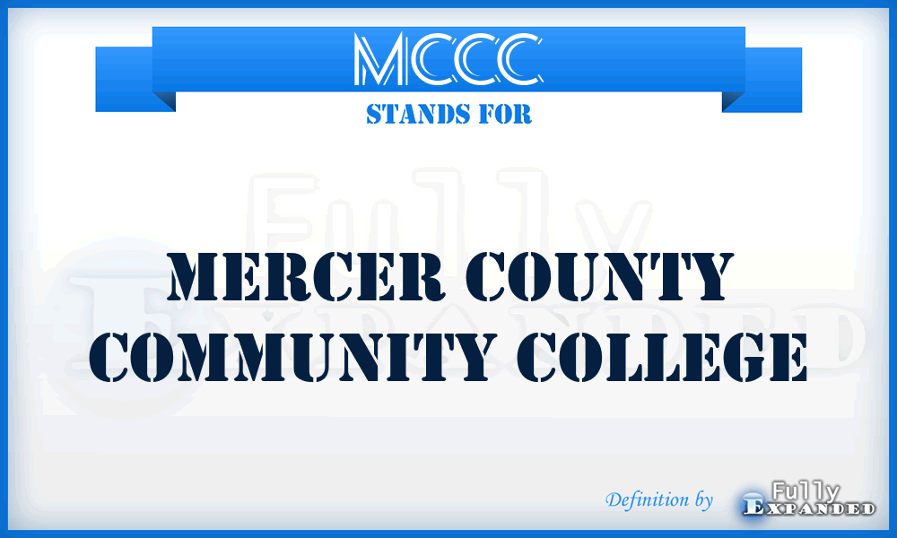 MCCC - Mercer County Community College