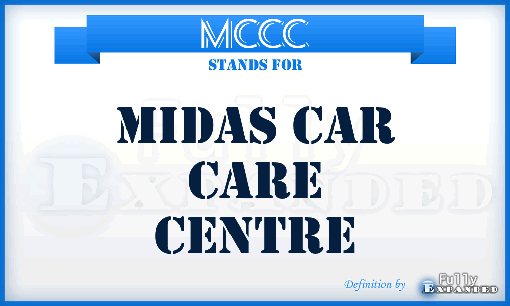 MCCC - Midas Car Care Centre