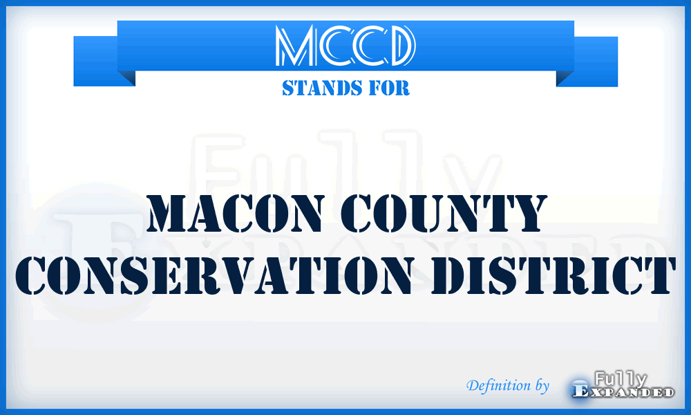 MCCD - Macon County Conservation District
