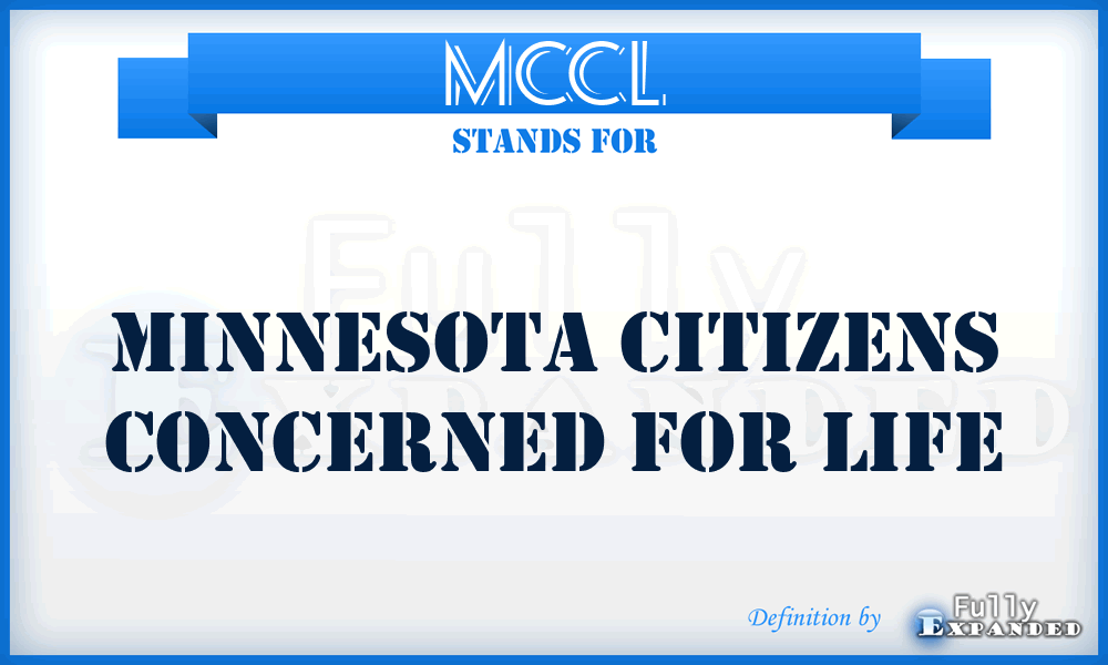 MCCL - Minnesota Citizens Concerned for Life