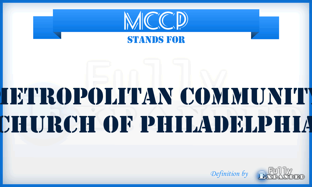 MCCP - Metropolitan Community Church of Philadelphia
