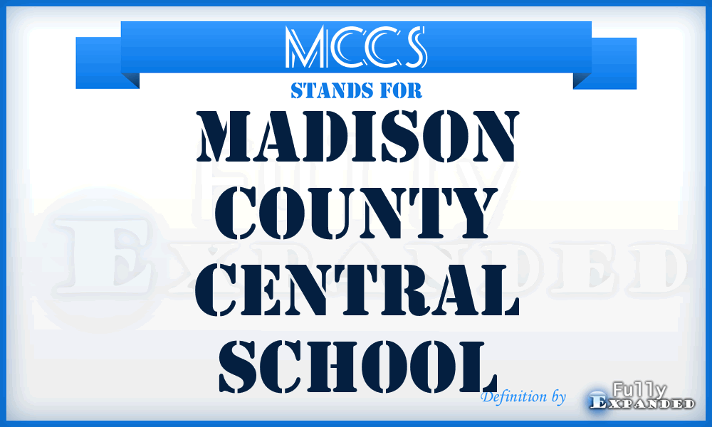 MCCS - Madison County Central School