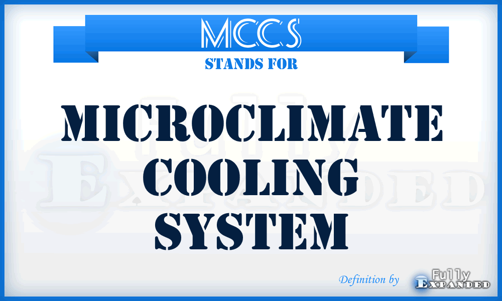 MCCS - Microclimate Cooling System