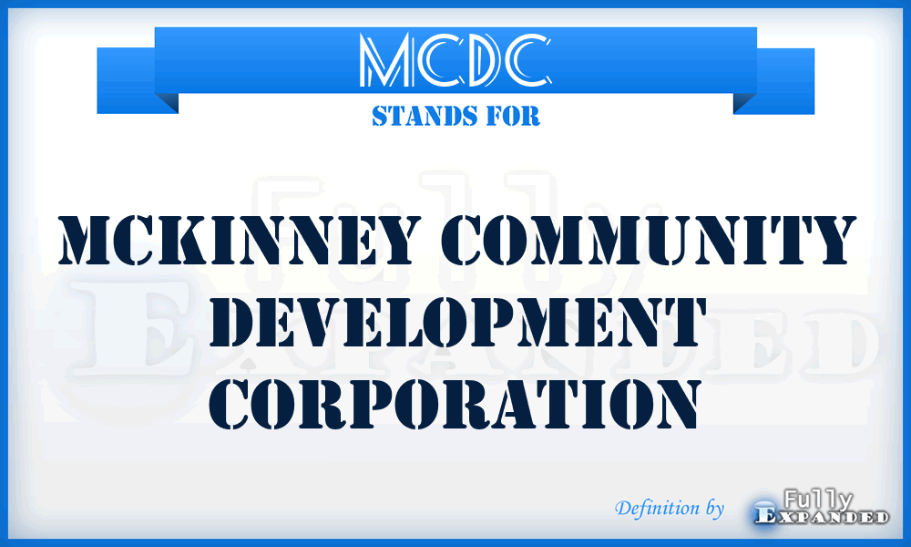 MCDC - McKinney Community Development Corporation