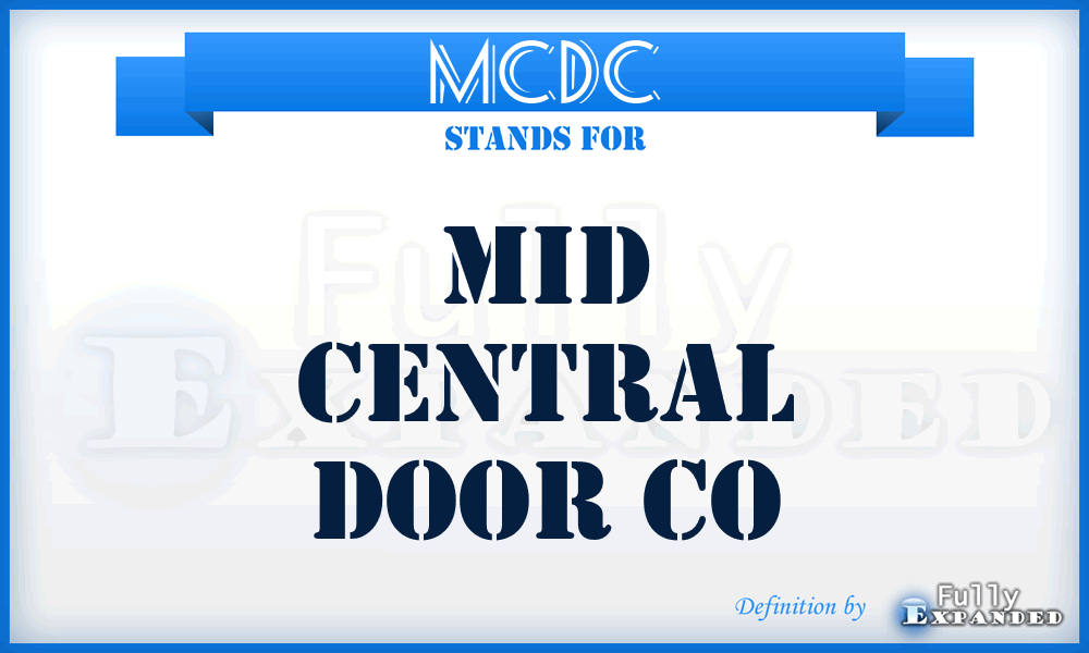 MCDC - Mid Central Door Co