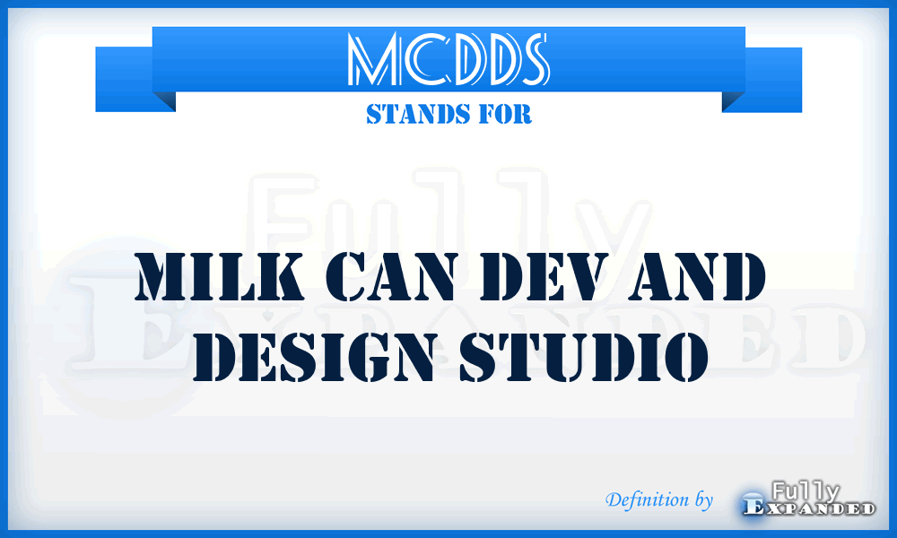 MCDDS - Milk Can Dev and Design Studio
