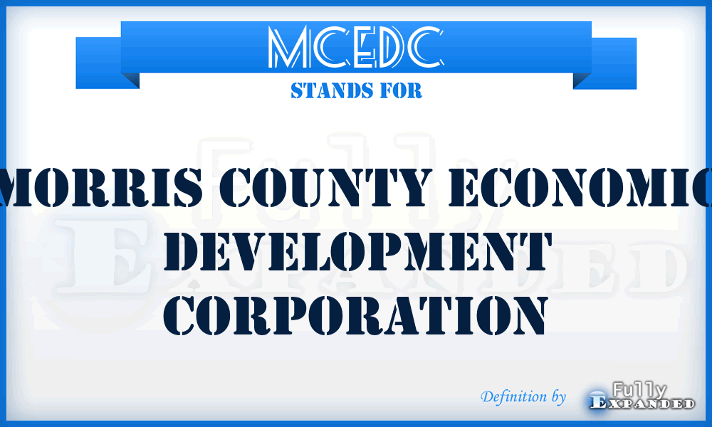 MCEDC - Morris County Economic Development Corporation