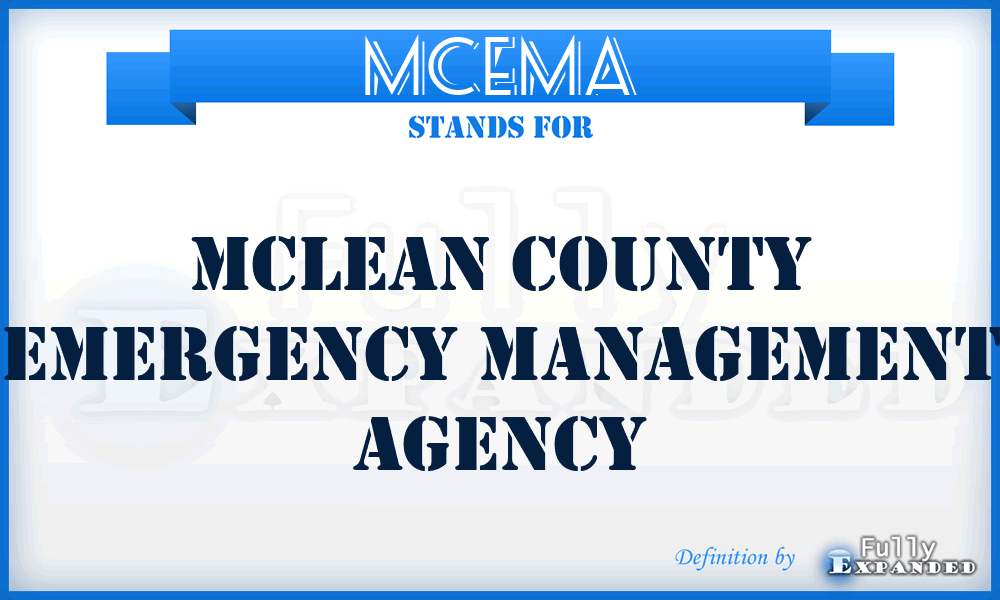 MCEMA - Mclean County Emergency Management Agency
