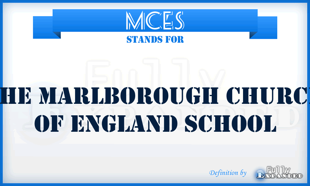 MCES - The Marlborough Church of England School