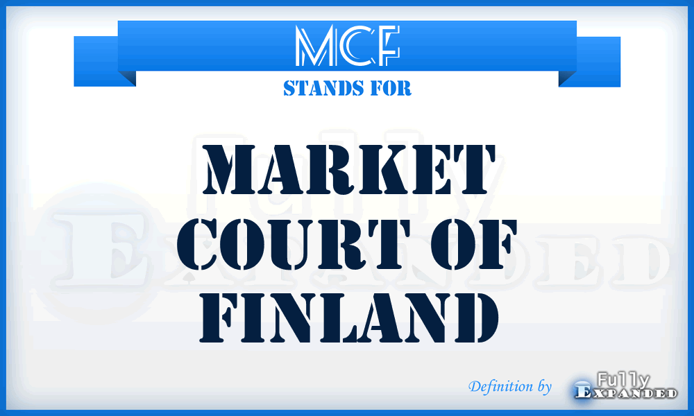 MCF - Market Court of Finland