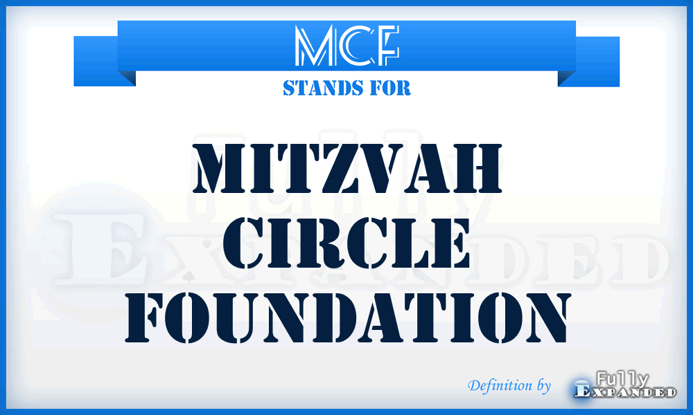 MCF - Mitzvah Circle Foundation