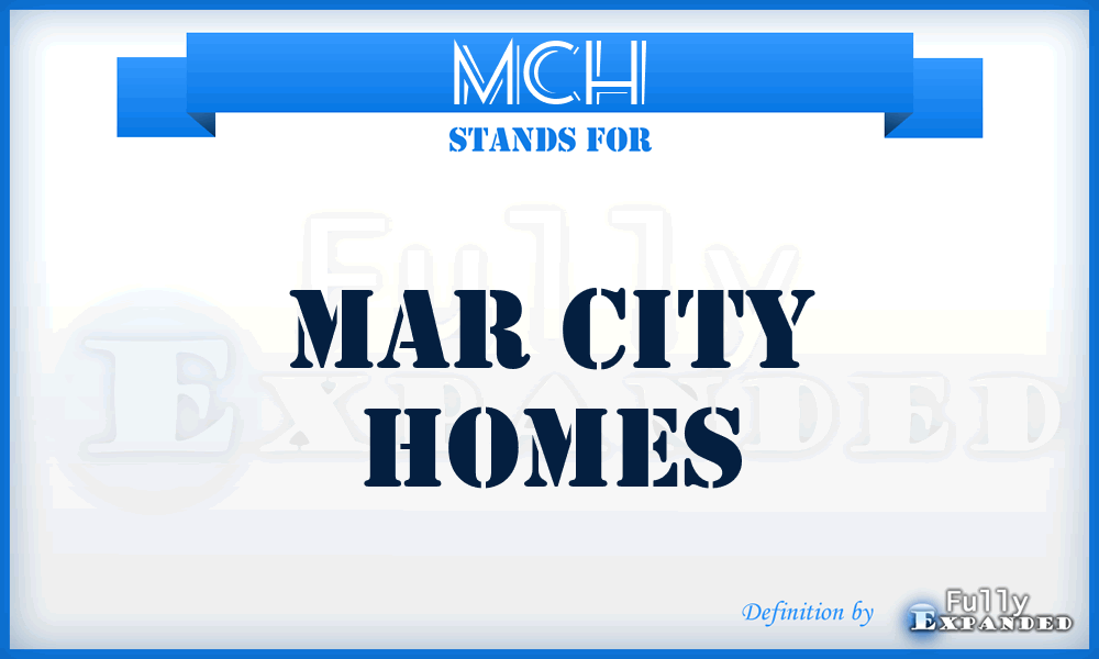 MCH - Mar City Homes