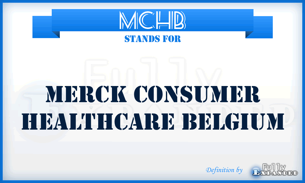 MCHB - Merck Consumer Healthcare Belgium