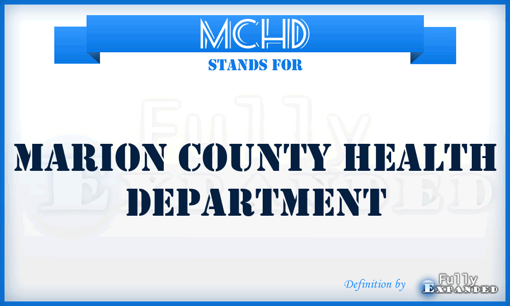 MCHD - Marion County Health Department