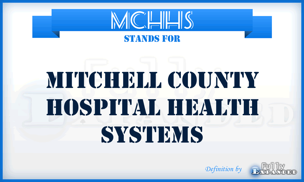 MCHHS - Mitchell County Hospital Health Systems
