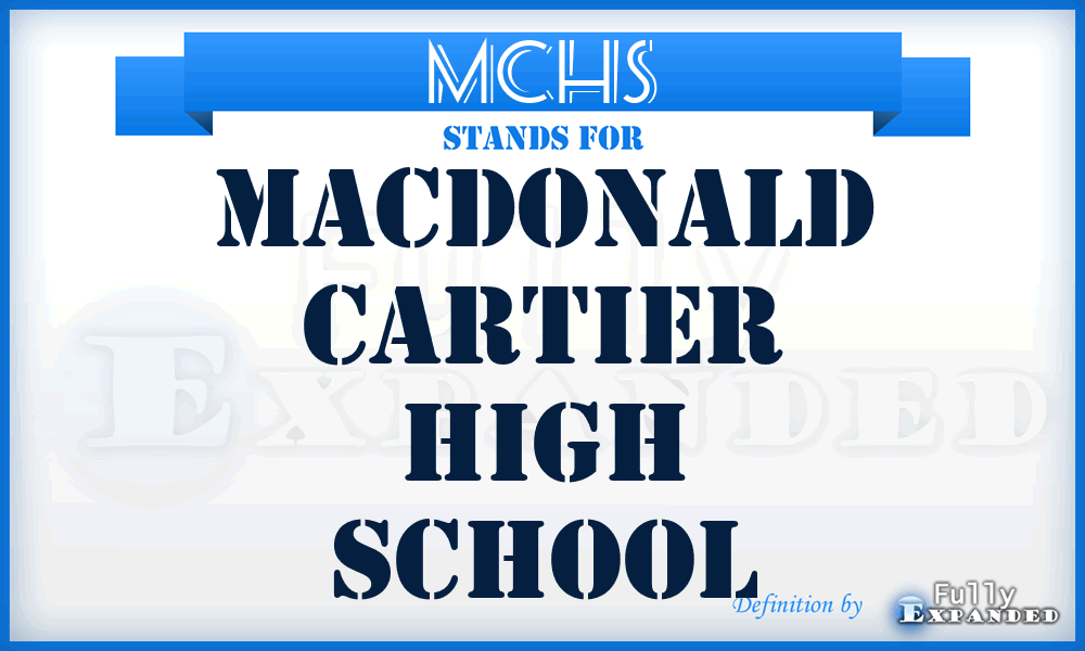 MCHS - Macdonald Cartier High School