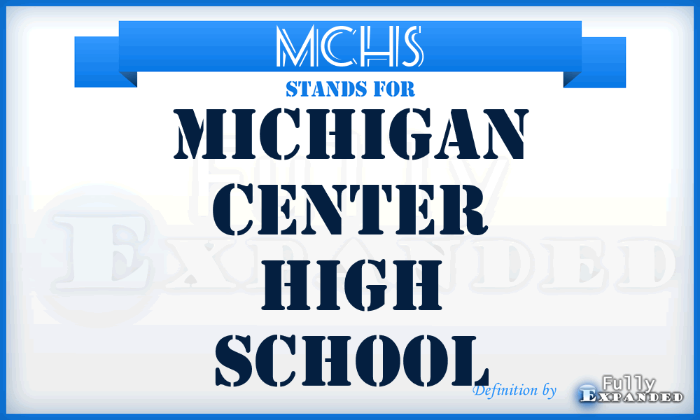 MCHS - Michigan Center High School