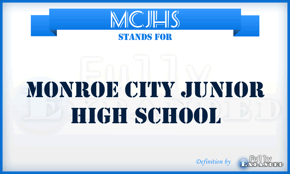 MCJHS - Monroe City Junior High School