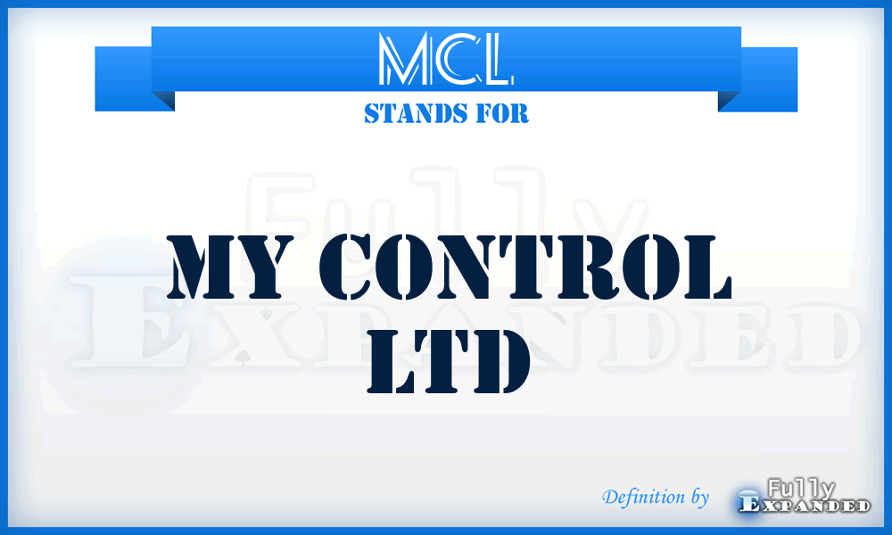 MCL - My Control Ltd