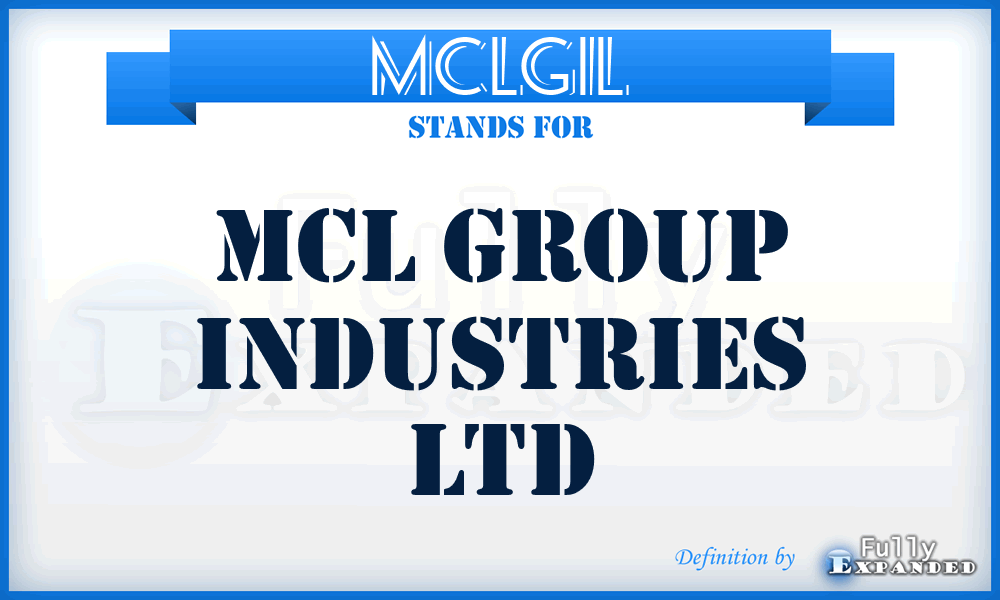 MCLGIL - MCL Group Industries Ltd