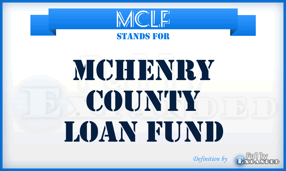 MCLF - McHenry County Loan Fund