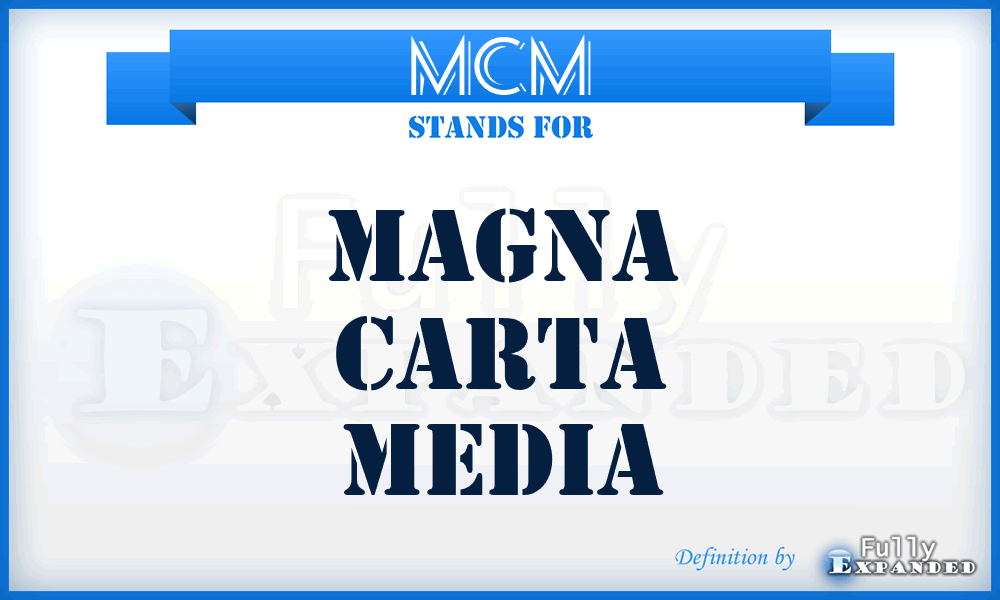MCM - Magna Carta Media