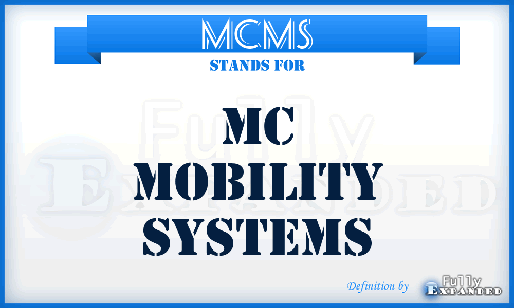 MCMS - MC Mobility Systems