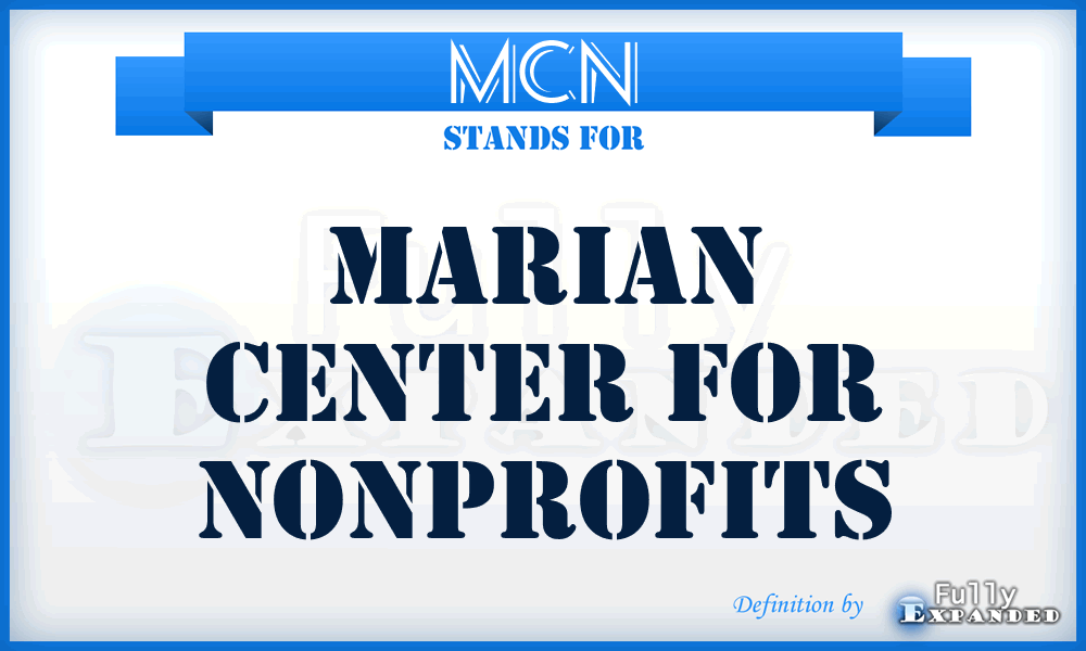 MCN - Marian Center for Nonprofits