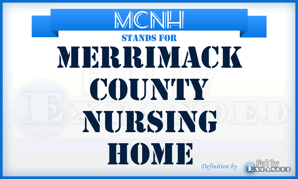 MCNH - Merrimack County Nursing Home