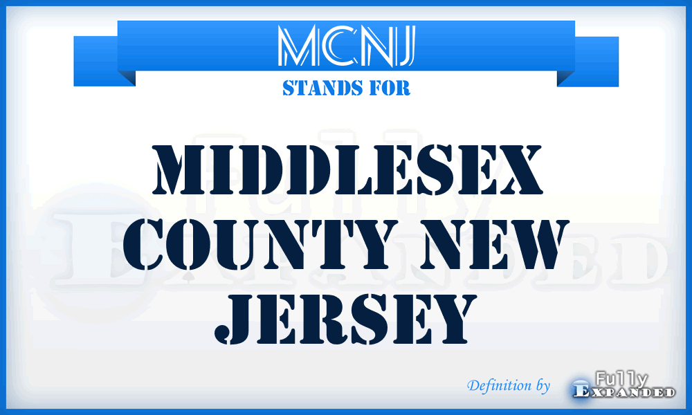 MCNJ - Middlesex County New Jersey